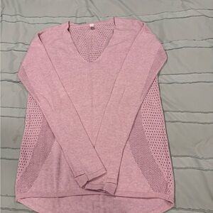 Lululemon Pink Lightweight Sweater Top Size 4